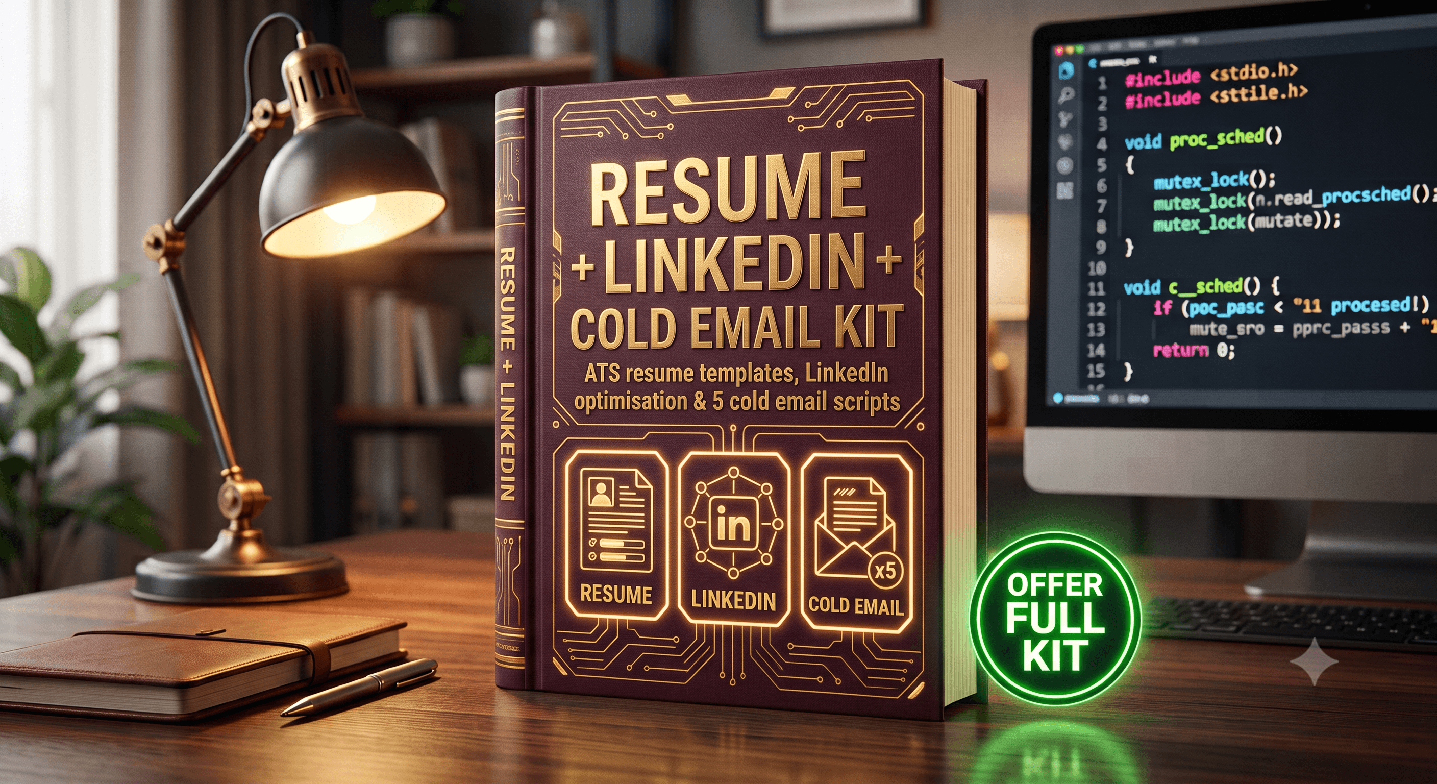 Resume + LinkedIn + Cold Email Kit